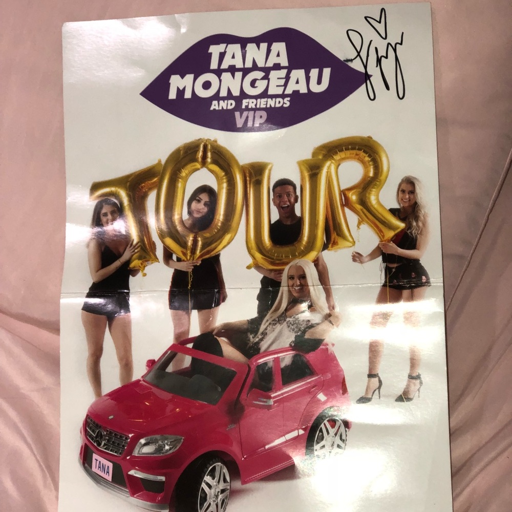 Tana Mongeau Signed Tour Poster